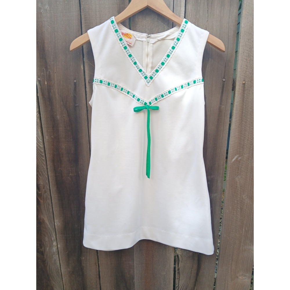 Rare Authentic Vintage 1970s Racqueteer Fashions by Dunlop Tennis Mini Dress S/m
